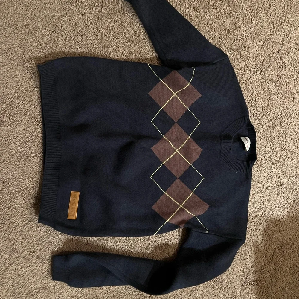 Taylor Swift Red Taylor’s Version Argyle Sweater Merch - Picture 2 of 2